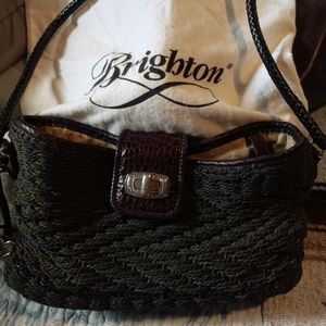 Brighton Brown Woven Shoulder bag & Wallet